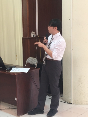 TS. Katsuya Ohno trình bày chủ đề: “Giới thiệu sản phẩm tăng cường sinh trưởng, năng suất và khả năng chống bệnh trên cây trồng của công ty IBIDEN”