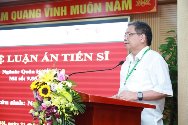 GS.TS. Trần Đức Viên – Chủ tịch Hội đồng Học viện phát biểu tại buổi lễ